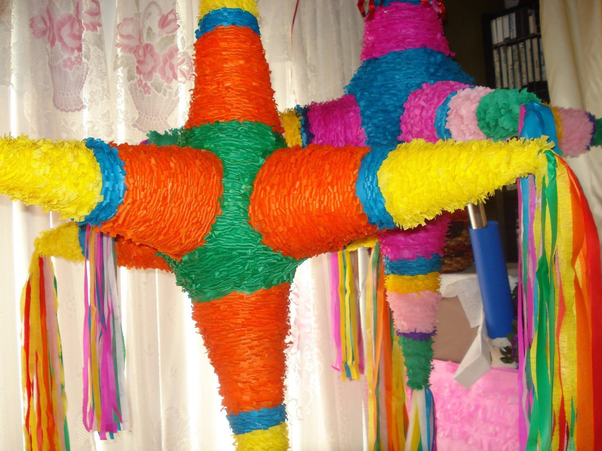 Traditional Mexican piñatas made by Mary Coronado, 59.